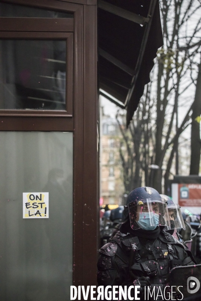 Manifestation contre la loi  sécurité globale  et contre le chômage et la précarité 05122020