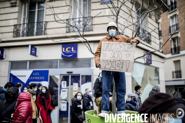 Manifestation contre la loi  sécurité globale  et contre le chômage et la précarité 05122020