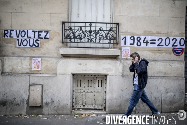 Manifestation contre la loi  sécurité globale  et contre le chômage et la précarité 05122020