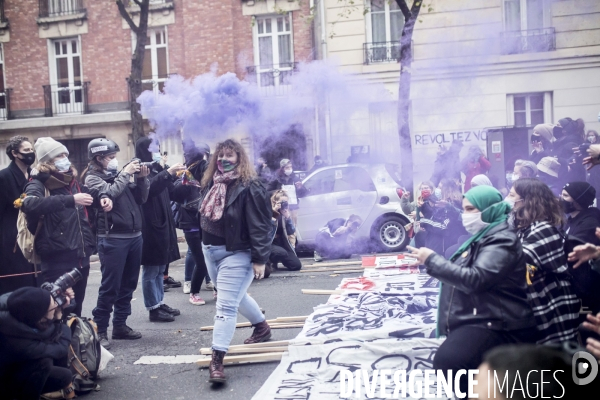 Manifestation contre la loi  sécurité globale  et contre le chômage et la précarité 05122020