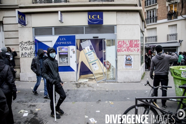 Manifestation contre la loi  sécurité globale  et contre le chômage et la précarité 05122020