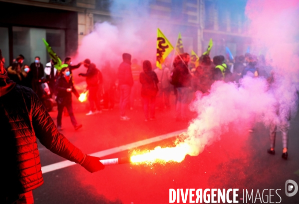 Rassemblement à l appel de SUD-Rail et de Solidaires Groupe RATP contre l ouverture à la concurrence des transports publics