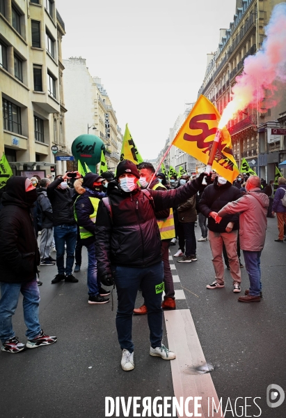 Rassemblement à l appel de SUD-Rail et de Solidaires Groupe RATP contre l ouverture à la concurrence des transports publics