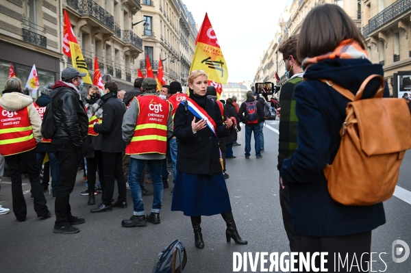Rassemblement à l appel de SUD-Rail et de Solidaires Groupe RATP contre l ouverture à la concurrence des transports publics