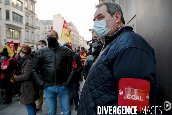 Rassemblement à l appel de SUD-Rail et de Solidaires Groupe RATP contre l ouverture à la concurrence des transports publics