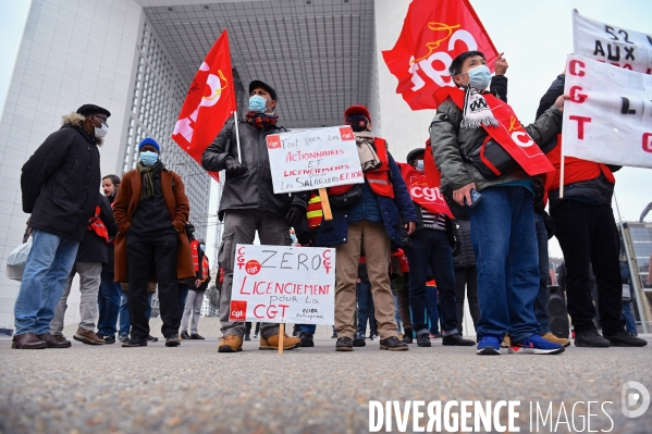 Manifestation des salariés de la restauration collective