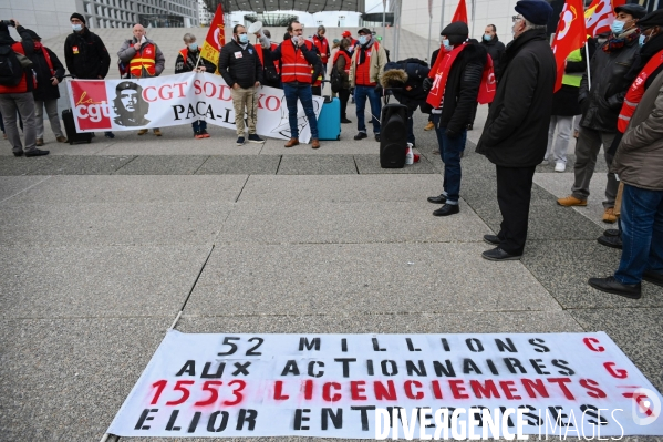 Manifestation des salariés de la restauration collective