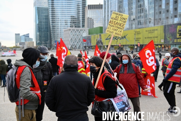 Manifestation des salariés de la restauration collective