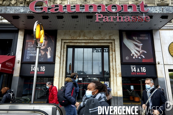 Cinemas et Théatres fermés dans le quartier Montparnasse