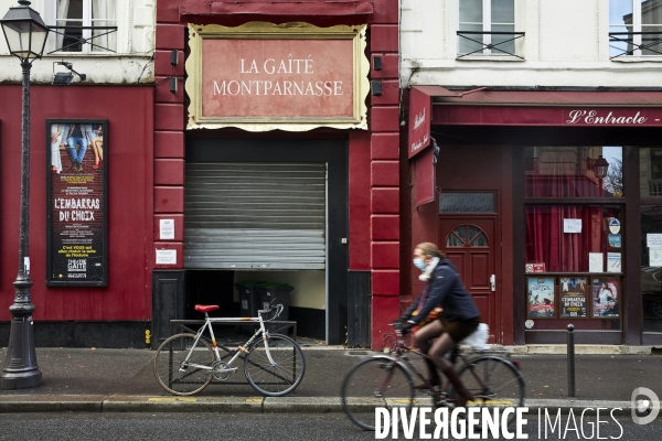 Cinemas et Théatres fermés dans le quartier Montparnasse