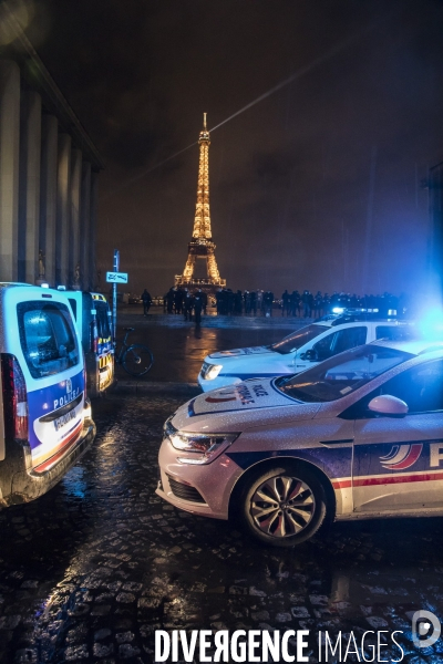 Manifestation spontanée de policiers 11122020