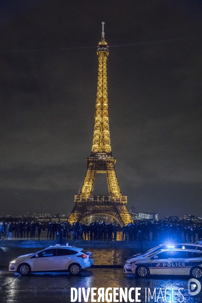 Manifestation spontanée de policiers 11122020