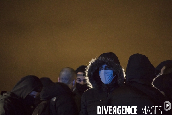 Manifestation spontanée de policiers 11122020