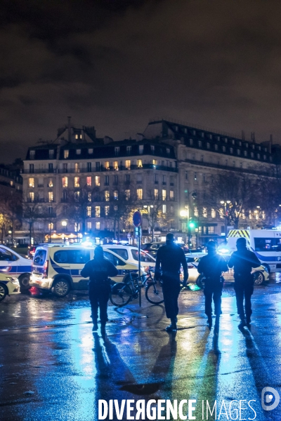 Manifestation spontanée de policiers 11122020