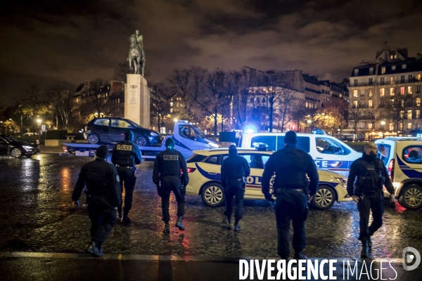 Manifestation spontanée de policiers 11122020