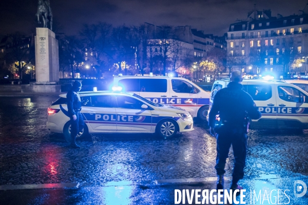 Manifestation spontanée de policiers 11122020