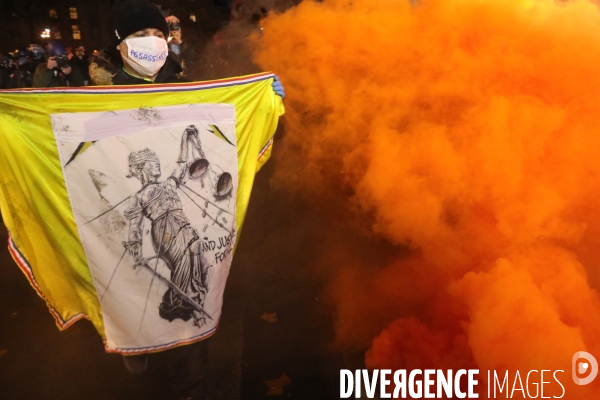 Paris, manifestation contre la loi sécurité globale