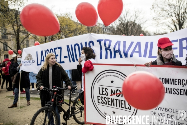 COVID Manifestation du secteur de l hôtellerie-restauration et du tourisme