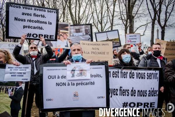 Restaurateurs, hôteliers et gérants de discothèques manifestent à Paris