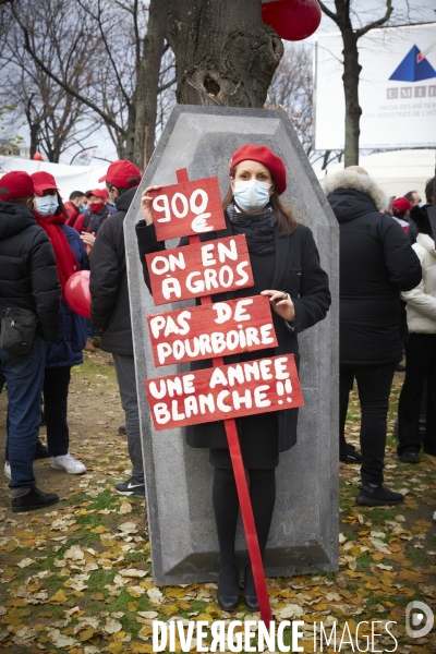 Manifestation des restaurateurs et evenementiels aux Invalides