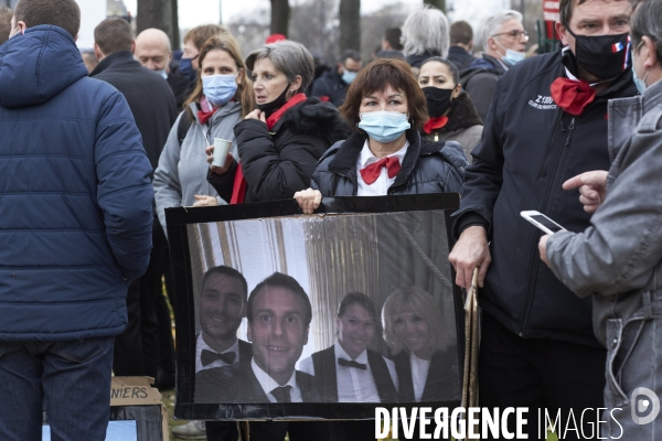 Manifestation des restaurateurs et evenementiels aux Invalides