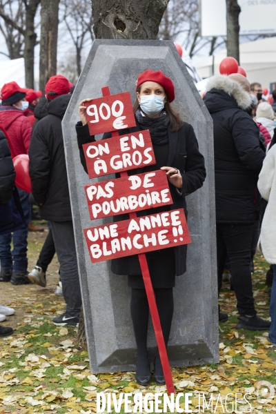 Manifestation des restaurateurs et evenementiels aux Invalides