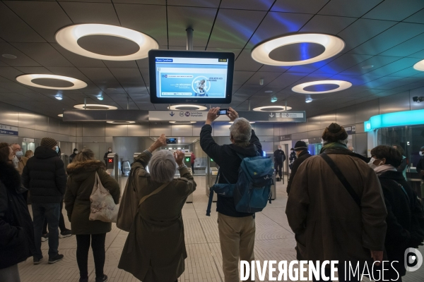 Prolongement ligne 14, ouverture sation Pont Cardinet dans le 17eme arrondissement.