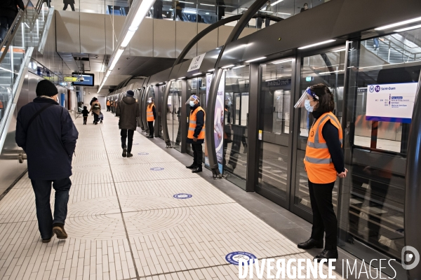 Prolongement ligne 14, ouverture sation Pont Cardinet dans le 17eme arrondissement.