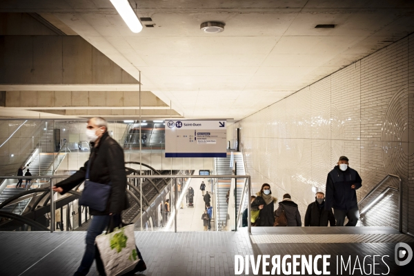 Prolongement ligne 14, ouverture sation Pont Cardinet dans le 17eme arrondissement.