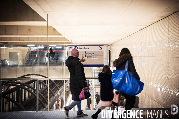 Prolongement ligne 14, ouverture sation Pont Cardinet dans le 17eme arrondissement.