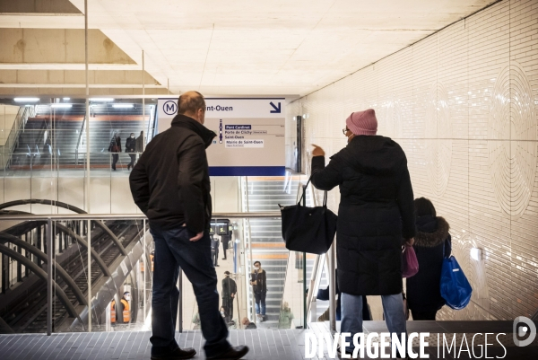 Prolongement ligne 14, ouverture sation Pont Cardinet dans le 17eme arrondissement.