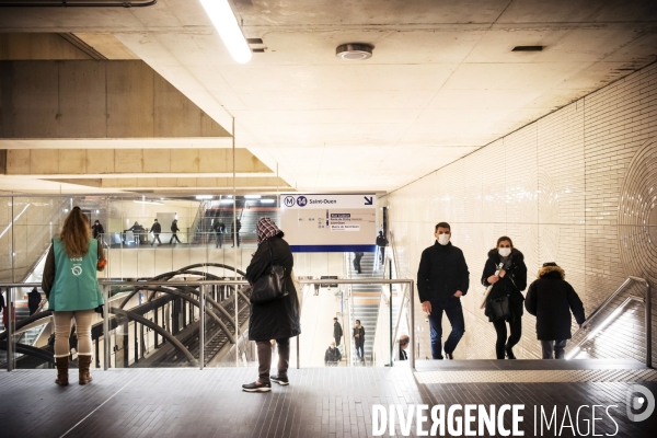 Prolongement ligne 14, ouverture sation Pont Cardinet dans le 17eme arrondissement.
