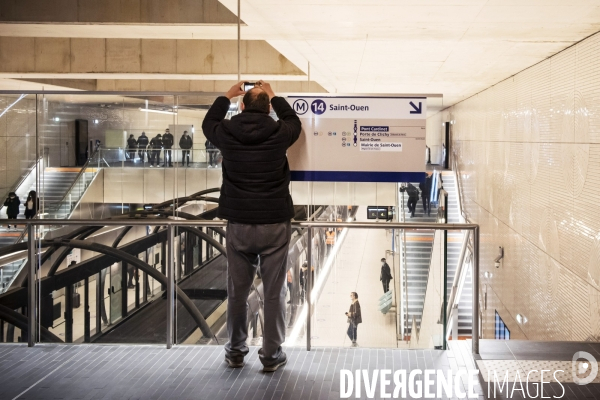 Prolongement ligne 14, ouverture sation Pont Cardinet dans le 17eme arrondissement.