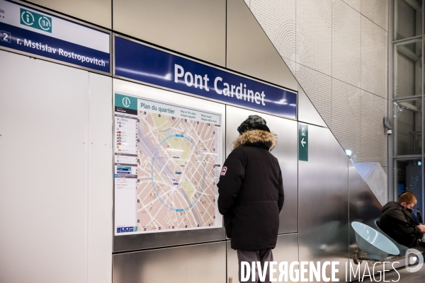 Prolongement ligne 14, ouverture sation Pont Cardinet dans le 17eme arrondissement.
