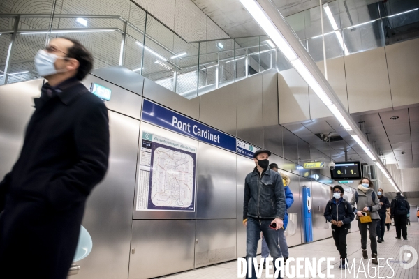 Prolongement ligne 14, ouverture sation Pont Cardinet dans le 17eme arrondissement.