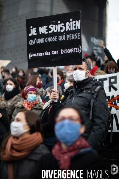 Mobilisation pour la réouverture des lieux de culture