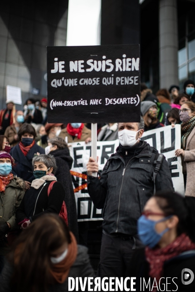 Mobilisation pour la réouverture des lieux de culture