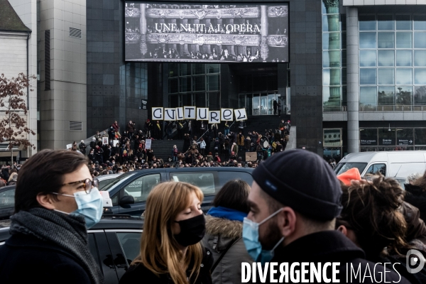 Rassemblement contre la fermeture prolongée des lieux de culture