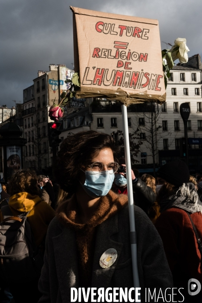 Rassemblement contre la fermeture prolongée des lieux de culture