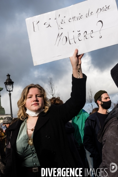 Rassemblement contre la fermeture prolongée des lieux de culture