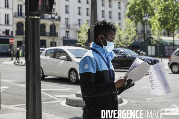 Livreur Chronopost place de La Madeleine