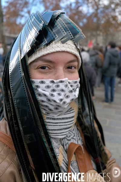 Rassemblement pour la culture place de la Bastille