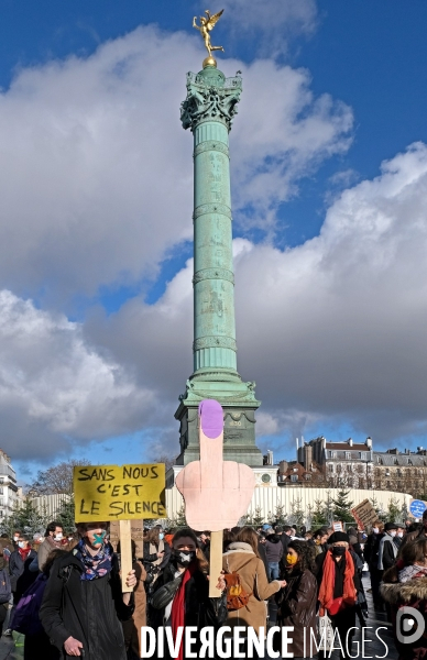 Rassemblement pour la culture place de la Bastille