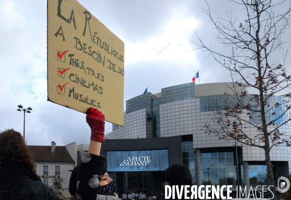 Rassemblement pour la culture place de la Bastille