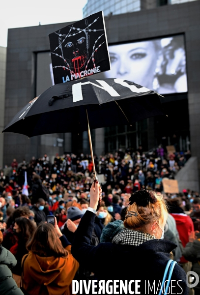 Manifestation du monde de la culture et du spectacle contre la fermeture prolongée des lieux de culture