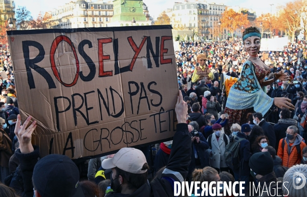 Manifestation du monde de la culture et du spectacle contre la fermeture prolongée des lieux de culture