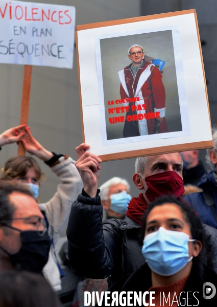 Manifestation du monde de la culture et du spectacle contre la fermeture prolongée des lieux de culture