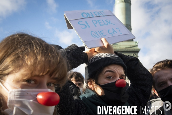 Mobilisation des artistes pour la réouverture des lieux de spectacle