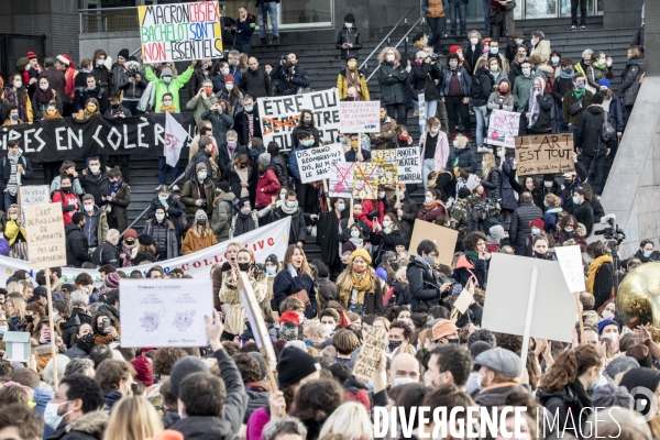 Manifestation contre la fermeture prolongée des lieux de culture 15122020