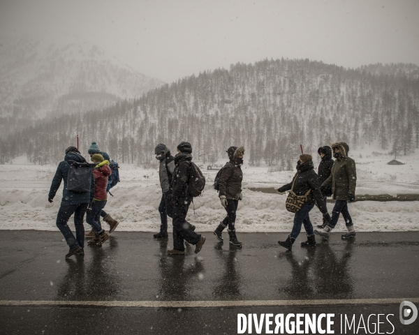 Migrants briancon